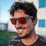 OAKLEY - FROGSKINS RANGE | Matte Grey Smoke w/ Prism Ruby Lens