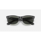 RAYBAN - NEW WAYFARER | Black on Transparent w/ Green Polarized - The Cabana.ca