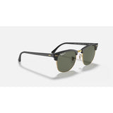 RAYBAN - CLUBMASTER | Black Arista w/ Green Polarized