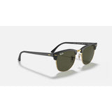 RAYBAN - CLUBMASTER | Black Arista w/ Green