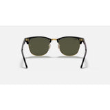 RAYBAN - CLUBMASTER | Black Arista w/ Green