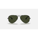 RAYBAN - AVIATOR | Black w/ Green
