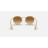 RAYBAN - ROUND METAL |  Matte Arista w/ Light Brown Gradient