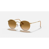 RAYBAN - ROUND METAL |  Matte Arista w/ Light Brown Gradient - The Cabana.ca
