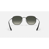 RAYBAN - HEXAGONAL | Polished Black w/ Grey Gradient