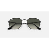 RAYBAN - HEXAGONAL | Polished Black w/ Grey Gradient