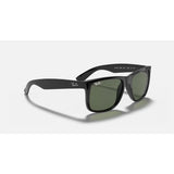 RAYBAN - JUSTIN | Black w/ Dark Green