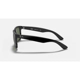 RAYBAN - JUSTIN | Black w/ Dark Green