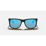 RAYBAN - JUSTIN | Black Rubber w/ Blue Flash