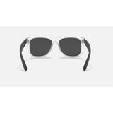 RAYBAN - JUSTIN | Rubber Transparent Grey w/ Grey