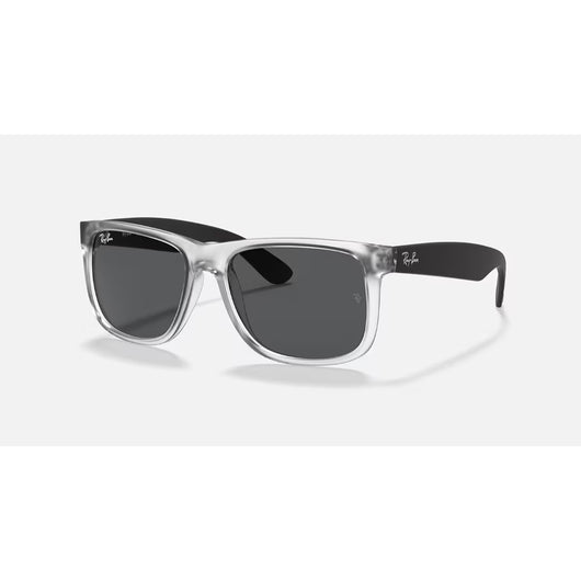 RAYBAN - JUSTIN | Rubber Transparent Grey w/ Grey