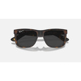 RAYBAN - JUSTIN | Havana Rubber w/ Dark Grey Polarized