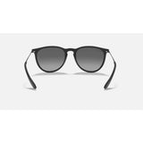 RAYBAN - ERIKA | Black Rubber w/ Light Grey Polarized