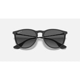 RAYBAN - ERIKA | Black Rubber w/ Light Grey Polarized