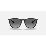 RAYBAN - ERIKA | Black Rubber w/ Light Grey Polarized