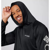 COLUMBIA - TERMINAL TACKLE HOODIE | BLACK COOL GREY LOGO