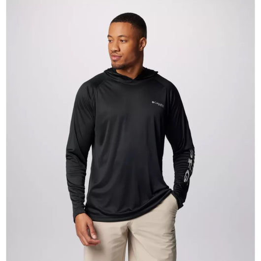 COLUMBIA - TERMINAL TACKLE HOODIE | BLACK COOL GREY LOGO
