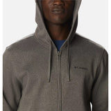 COLUMBIA - TREK II FULL ZIP FLEECE | CHARCOAL HEATHER CSC LOGO