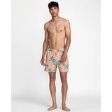 RVCA - RESORT ELASTIC 16" SWIM TRUNK | PEACH/BLACK