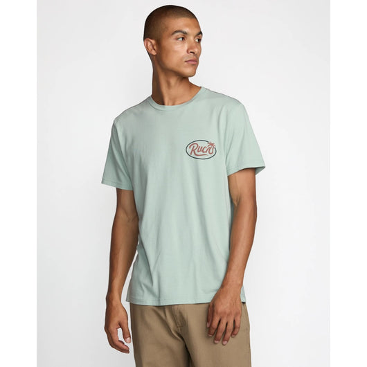 RVCA - FROND SCRIPT T-SHIRT | BLUE HAZE