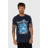 TEAMLTD - OPEN TEE | ACID WASH NAVY