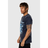 TEAMLTD - OPEN TEE | ACID WASH NAVY