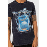 TEAMLTD - OPEN TEE | ACID WASH NAVY