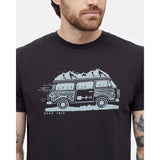TENTREE - ROAD TRIP TEE | Grey Heather/Meteorite Black