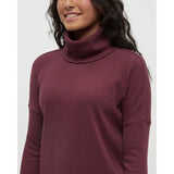 TENTREE - HIGHWOOD TURTLENECK SWEATER | Deep Burgundy