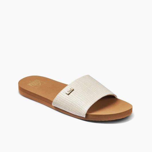 REEF - BLISS NIGHTS SLIDE | WHITE/TAN