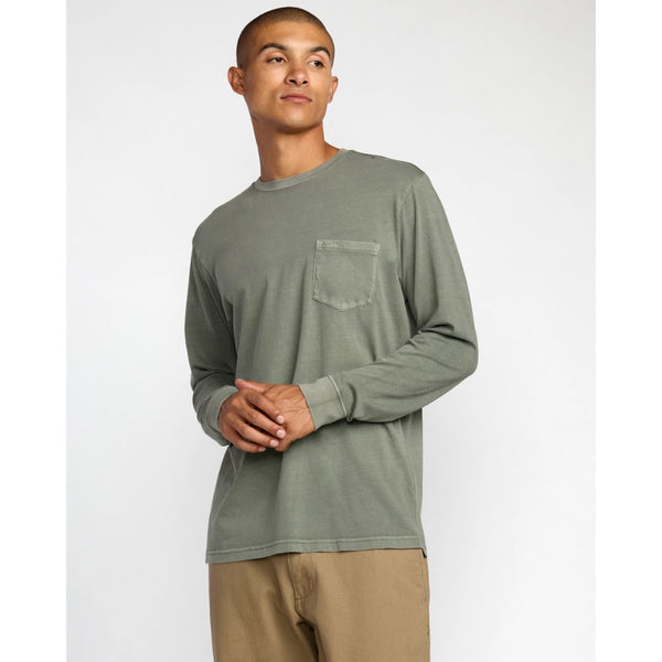 RVCA - PTC PIGMENT LONGSLEEVE TEE | SAGE LEAF