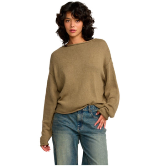 RVCA - WESTIN SWEATER TOP | DESERT TAUPE