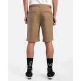 RVCA - WEEKEND STRETCH CHINO SHORT | DARK KHAKI - The Cabana.ca