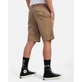 RVCA - WEEKEND STRETCH CHINO SHORT | DARK KHAKI - The Cabana.ca