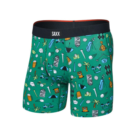 SAXX - VIBE XTRA SUPER SOFT BOXER BRIEF | FAIRWAY BITS GREEN