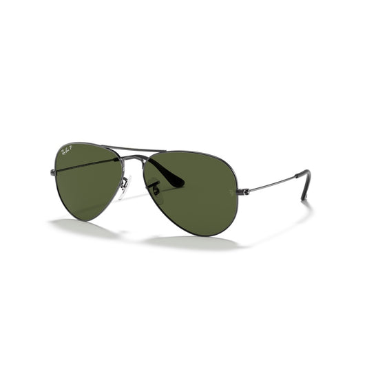 RAYBAN - AVIATOR | Gunmetal w/ Green Polarized - The Cabana.ca
