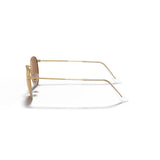 RAYBAN - ROUND METAL | Matte Gold w/ Brown Pink Flash - The Cabana.ca