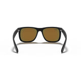RAYBAN - JUSTIN | Black Rubber w/ Red