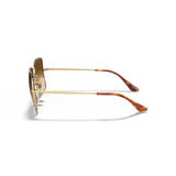 RAYBAN - SQUARE | Gold w/ Light Brown Gradient