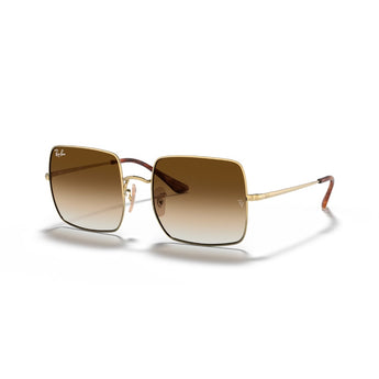 RAYBAN - SQUARE | Gold w/ Light Brown Gradient