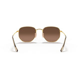 RAYBAN - HEXAGONAL | Gold w/ Brown Gradient - The Cabana.ca