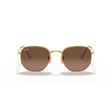 RAYBAN - HEXAGONAL | Gold w/ Brown Gradient - The Cabana.ca