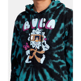 RVCA - NATURAL TIE-DYE HOODIE | BLACK GREEN TIE DYE - The Cabana.ca