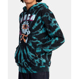 RVCA - NATURAL TIE-DYE HOODIE | BLACK GREEN TIE DYE - The Cabana.ca