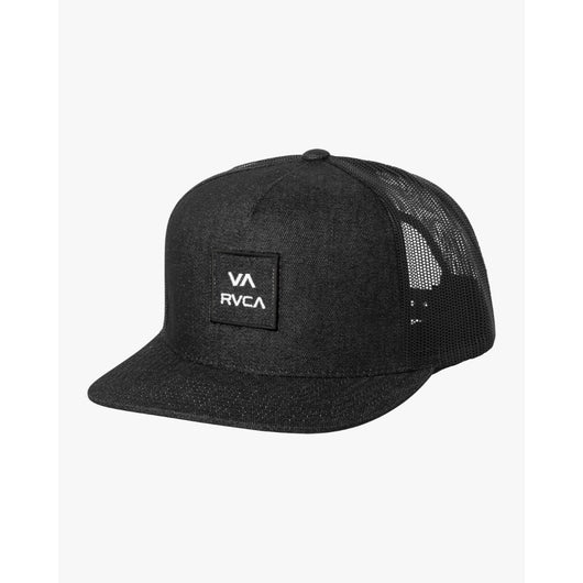 RVCA - VA ALL THE WAY TRUCKER HAT | BLACK/WHITE - The Cabana.ca