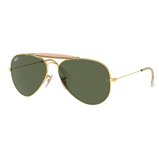 RAYBAN - OUTDOORSMAN II | Arista Gold w/ Green - The Cabana