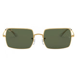 RAYBAN - RECTANGLE | Gold w/ Green