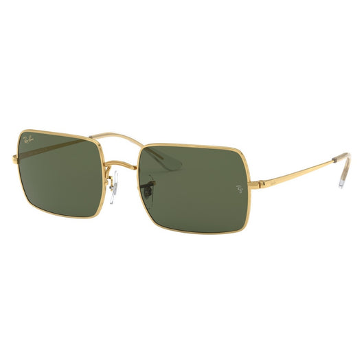 RAYBAN - RECTANGLE | Gold w/ Green