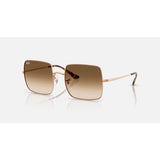 RAYBAN - SQUARE | Polished Rose Gold w/ Clear Brown Gradient