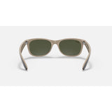RAYBAN - NEW WAYFARER | Black on Beige w/ Green